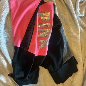 Pink and Black Pink Leggings